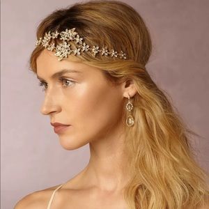 Elizabeth Bower Gilt Amaranthus Halo headpiece NEW